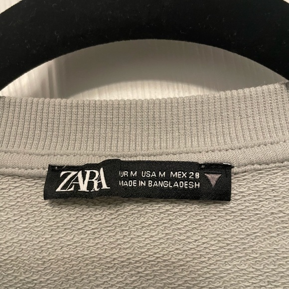 Zara Cropped Crewneck Sweater - Picture 3 of 4
